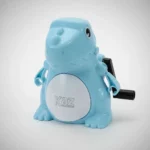 Apontador Manual Kaz Dinossauro Azul com Depósito e Manivela