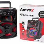 CAIXA DE SOM AMPLIFICADA AMVOX ACA221 GIGANTE USB,SD,BLUETOOTH 220W BIV