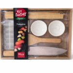 CJ ORIENTAL KIT SUSHI COMPLETO 10 PÇS BAMBU