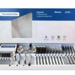 FAQUEIRO TRAMONTINA BUZIOS INOX 24 PECAS