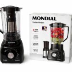 Liquidificador Mondial Turbo Power L-99 FB Preto com Filtro 3 Velocidades 550W