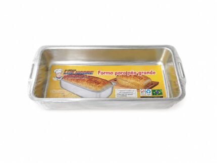 FORMA PARA PAO GRANDE 307X124X60MM ALUMINIO  LUZ NOBRE
