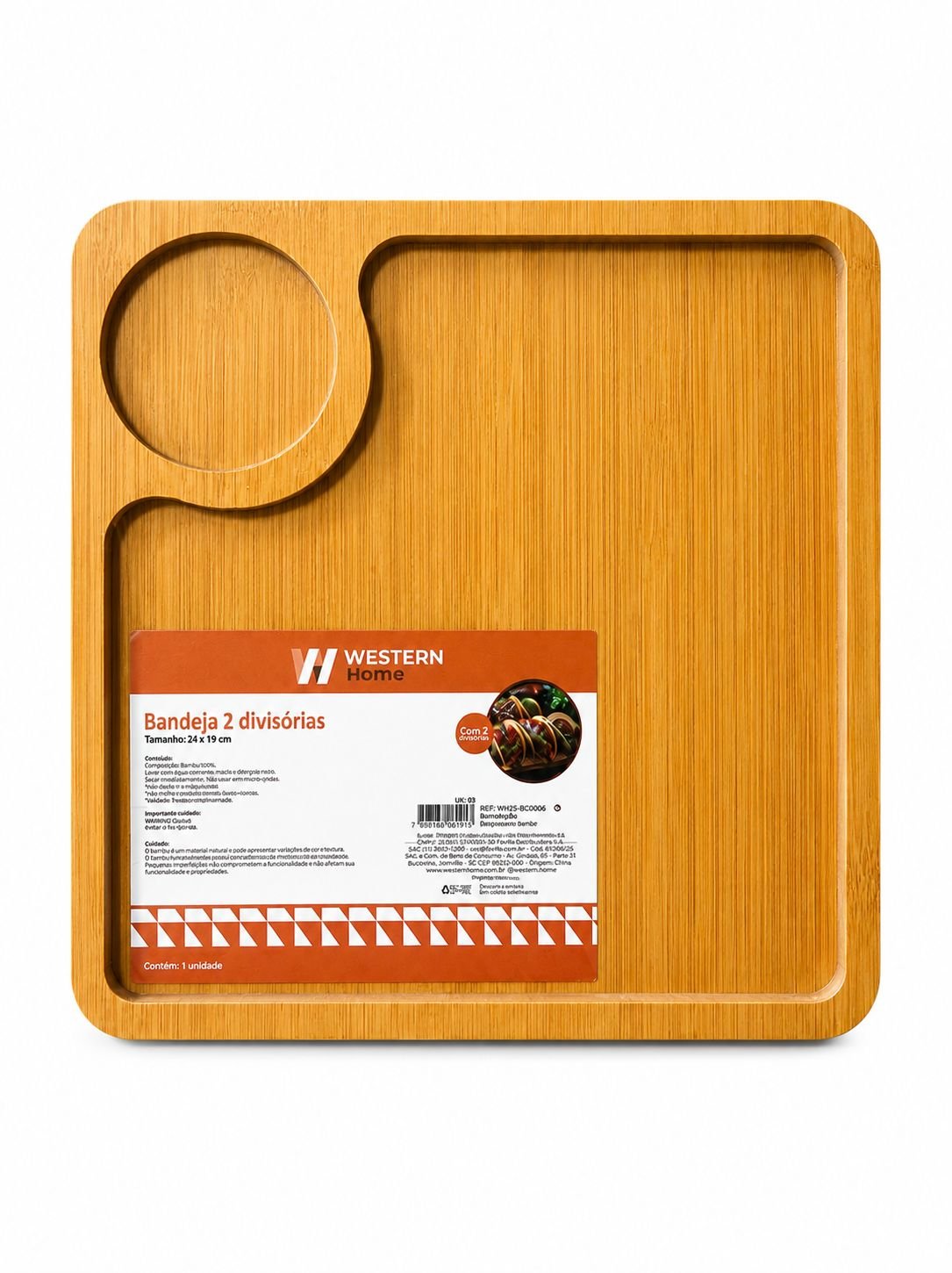 WhatsApp Image 2026-06-19 at 17.02.38 BANDEJA C/2 DIVISORIAS 24CMX19 WESTERN HOME - Imagem 1