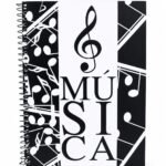 CADERNO UNIV.CD 1X1 80FLS MUSICA 7864RL ROMITEC